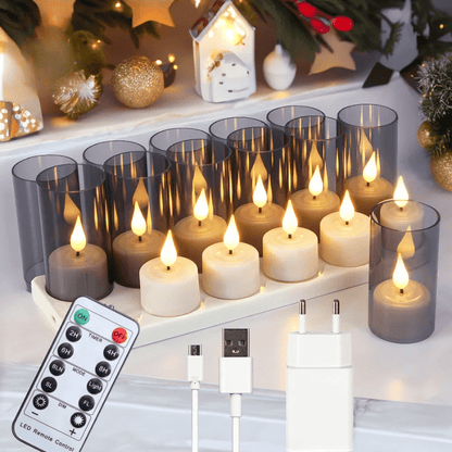 Flameless Candles for Home Decor – Realistic Flickering LED Lights for Ambiance