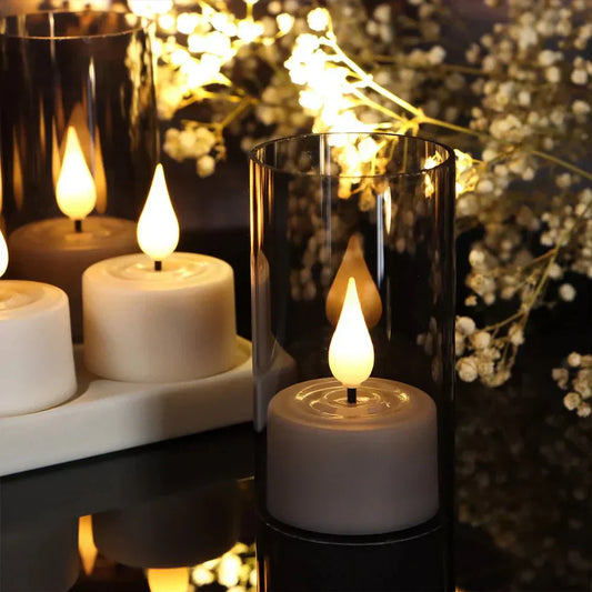 Flameless Candles for Home Decor – Realistic Flickering LED Lights for Ambiance