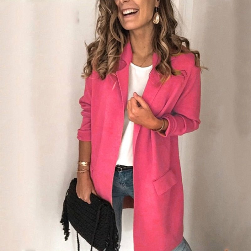 Blazer Vest for Women – Long Elegant Stylish Layering Piece