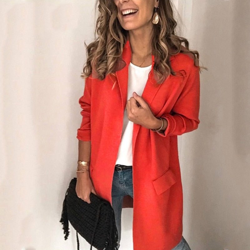 Blazer Vest for Women – Long Elegant Stylish Layering Piece