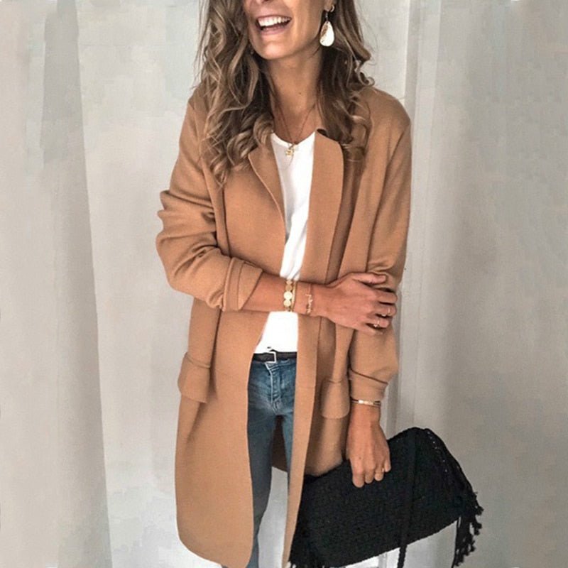 Blazer Vest for Women – Long Elegant Stylish Layering Piece