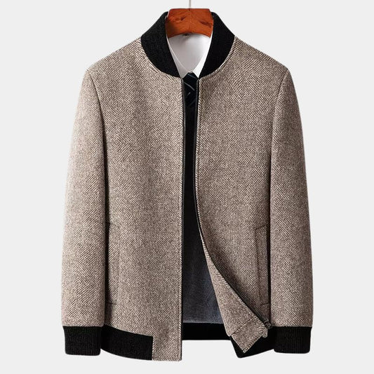 Men's Wool Jacket - Stylish Warm Winter Outerwear