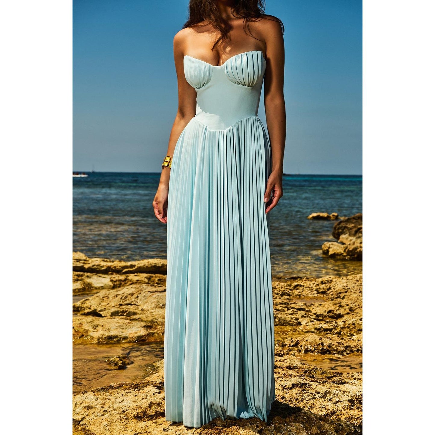 Long Dress with Corset – Elegant Evening Gown for Women