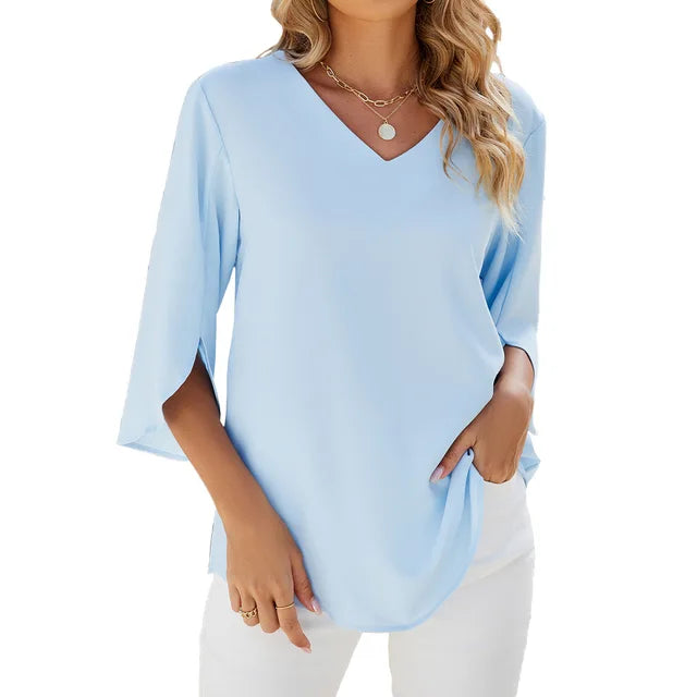 V-Neck Blouse Women – Stylish Casual Top for Everyday Wear