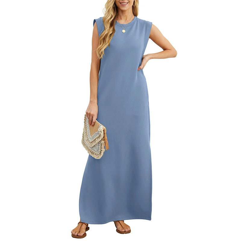 Summer Dress Women – Elegant Floral Maxi Dress for Beach