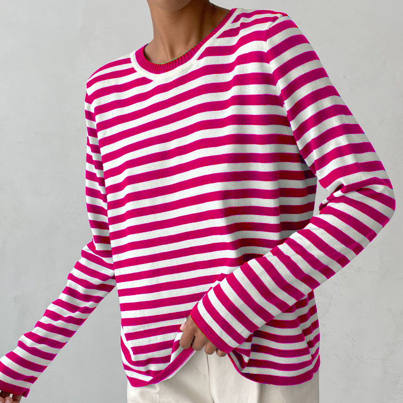 Striped T-Shirt Women – Elegant Casual Top for Everyday Wear