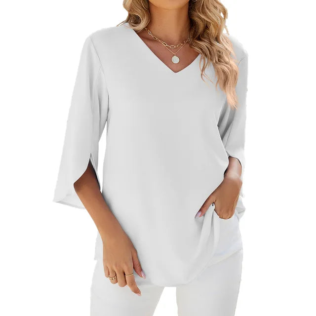 V-Neck Blouse Women – Stylish Casual Top for Everyday Wear