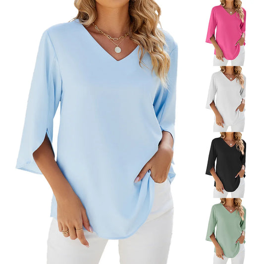 V-Neck Blouse Women – Stylish Casual Top for Everyday Wear