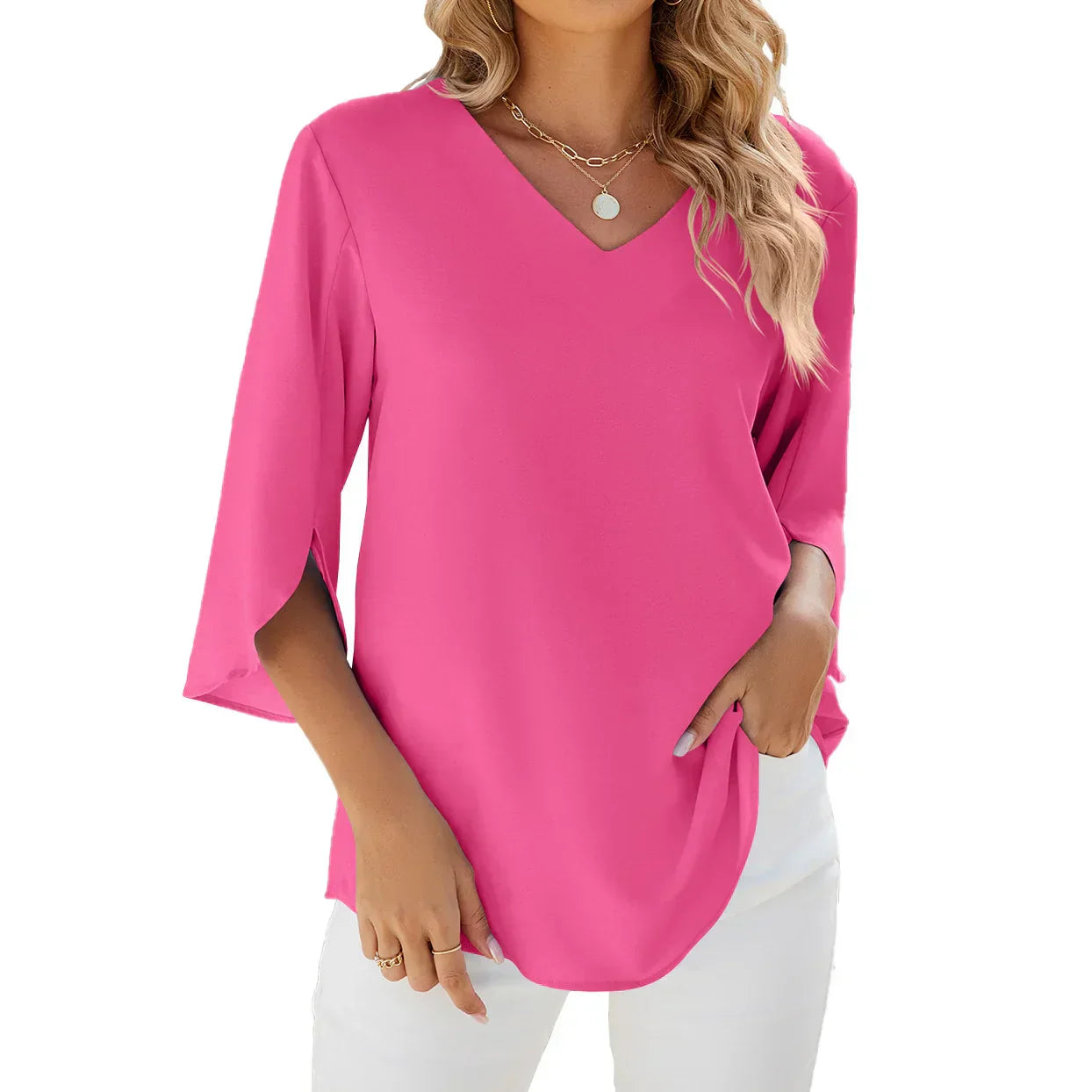 V-Neck Blouse Women – Stylish Casual Top for Everyday Wear