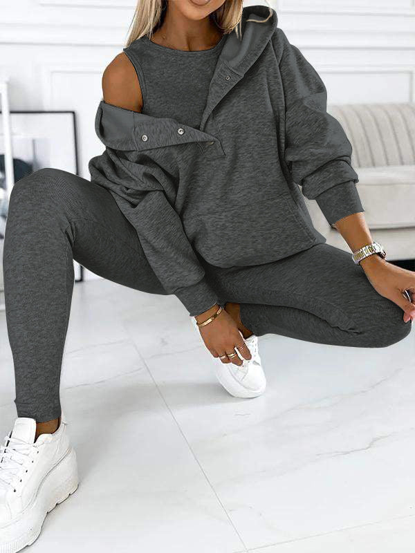 Casual Sweat Suit Women – Comfortable Lounge Set for Relaxation