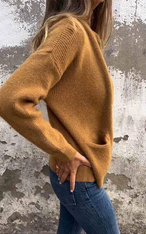 Cozy Zip Sweater for Women – Warm Knit Pullover with Stylish Design