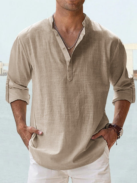 Casual Shirt Men – Lightweight Cotton Button-Up for Everyday Wear