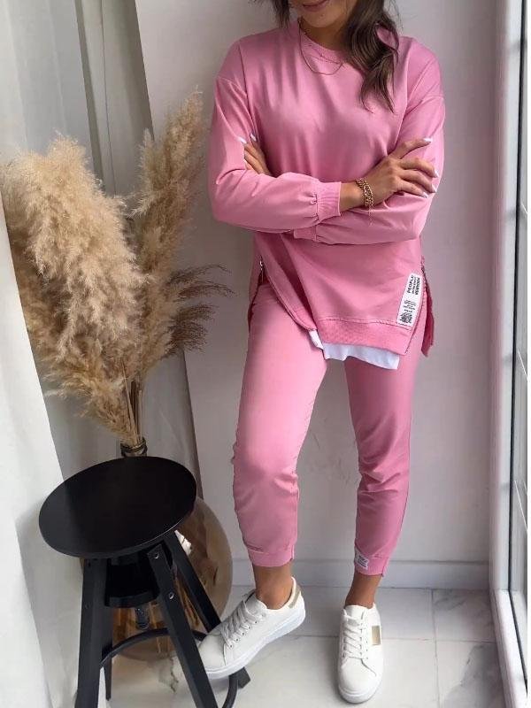 Women's Comfortable Sweatshirt and Pants Set – Soft Casual Loungewear Outfit