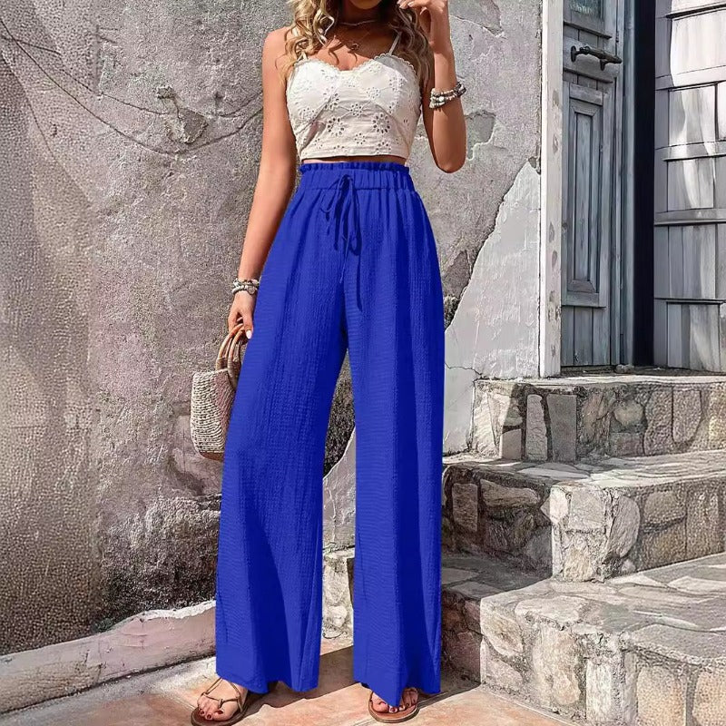 Wide Summer Pants Women – Lightweight Boho Trousers for Beach & Casual Wear