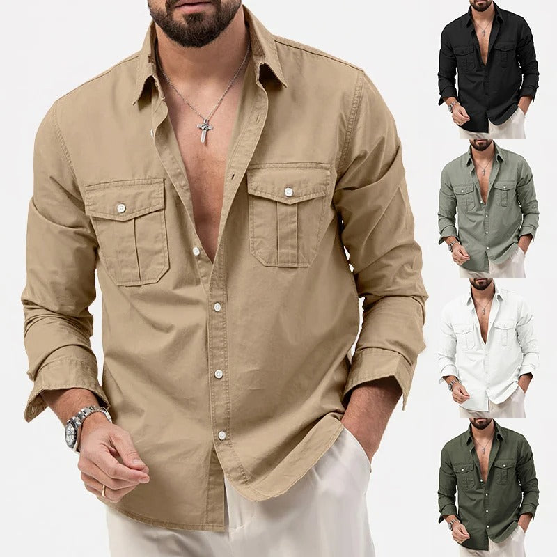 Men's Rugged Shirt – Durable Outdoor Workwear with Classic Fit