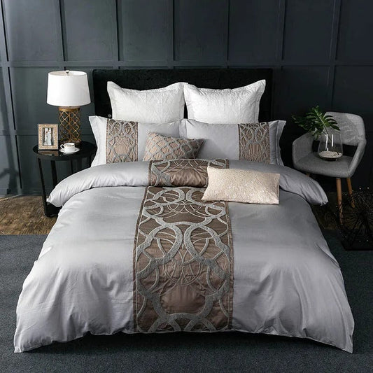 Geometric Bedding Set – Luxurious Comforter and Pillow Covers for Home Style