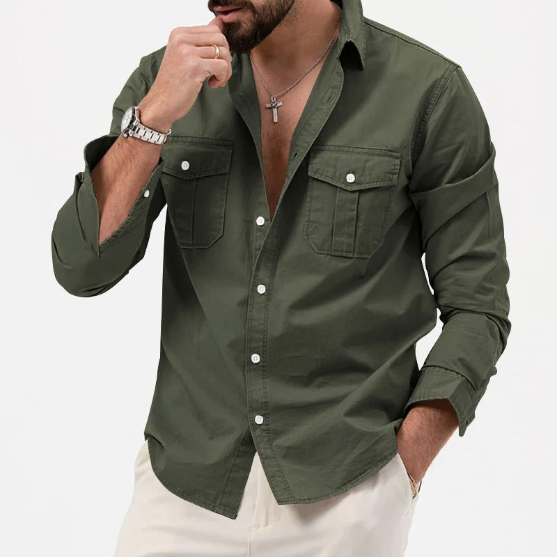 Men's Rugged Shirt – Durable Outdoor Workwear with Classic Fit