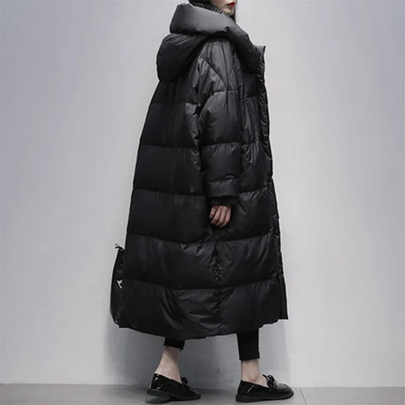 Down Jacket Women – Long Padded Coat for Cold Weather