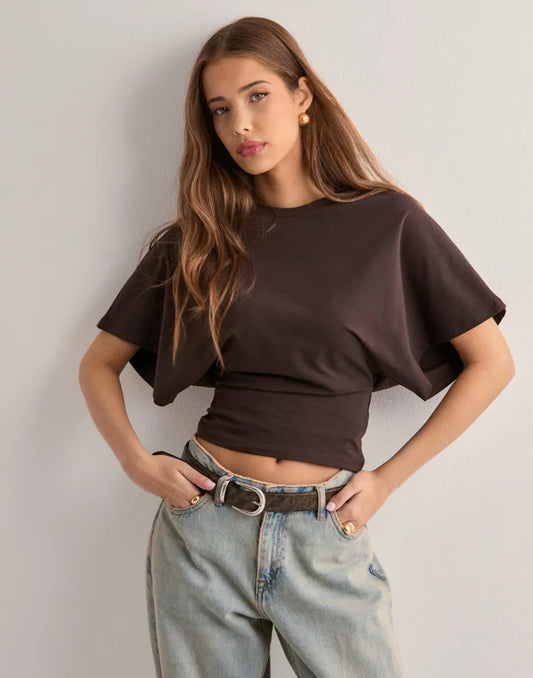 Wide Sleeve Tee Shirt – Women's Iconic Casual Top