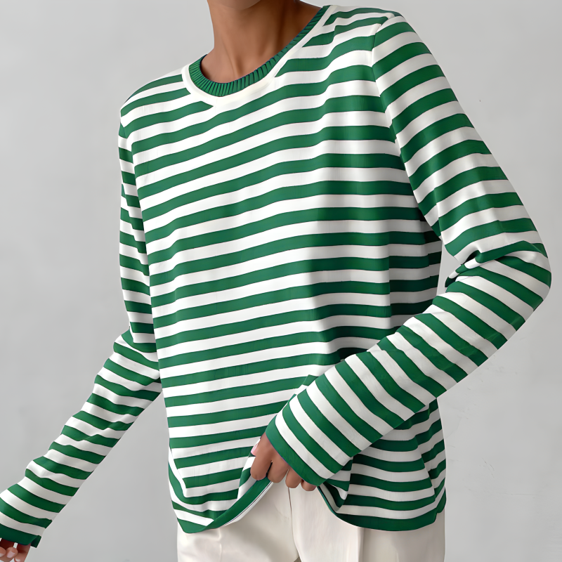 Striped T-Shirt Women – Elegant Casual Top for Everyday Wear