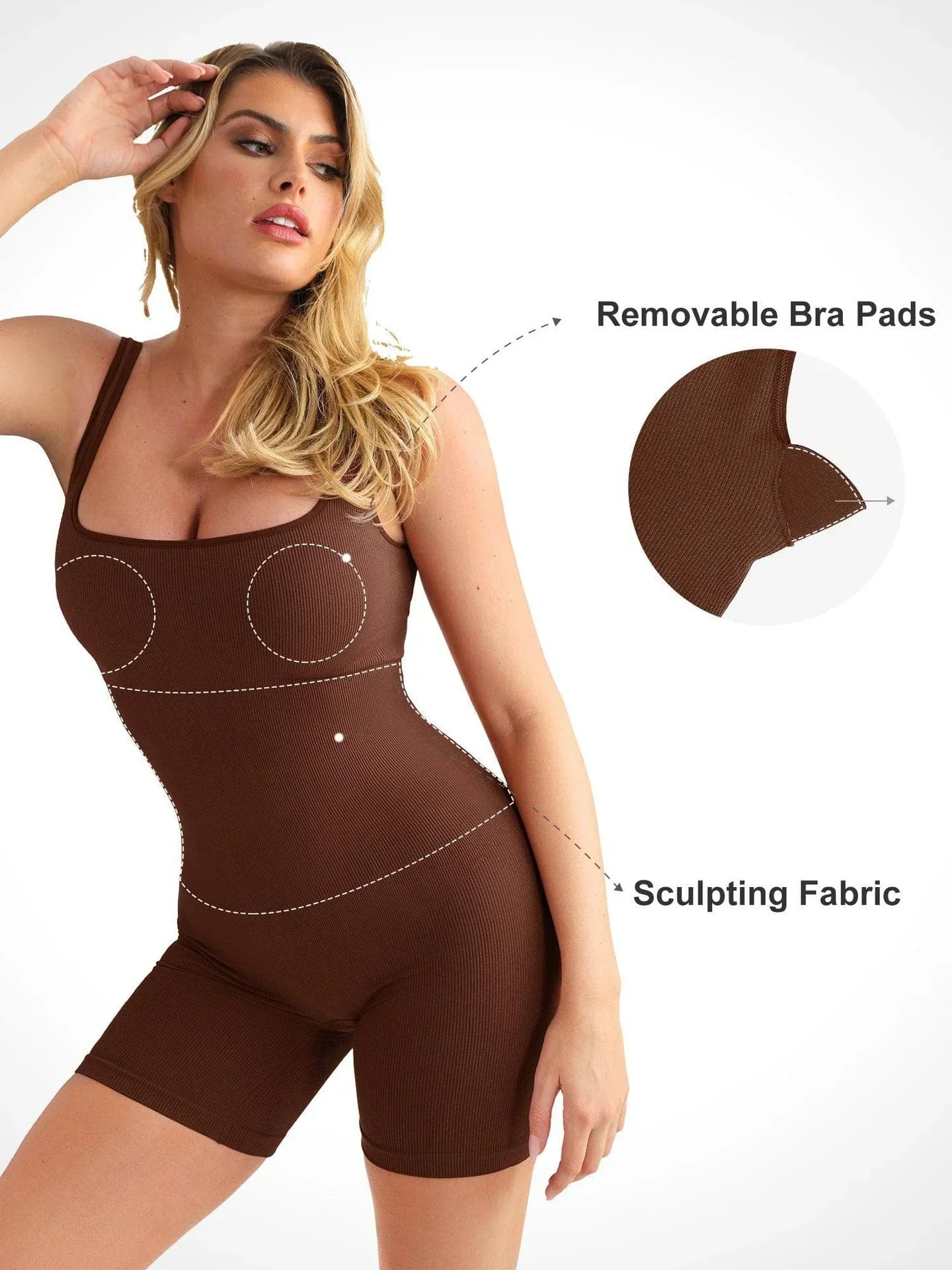 Shapewear Romper for Women – Built-In Support, Comfortable Fit