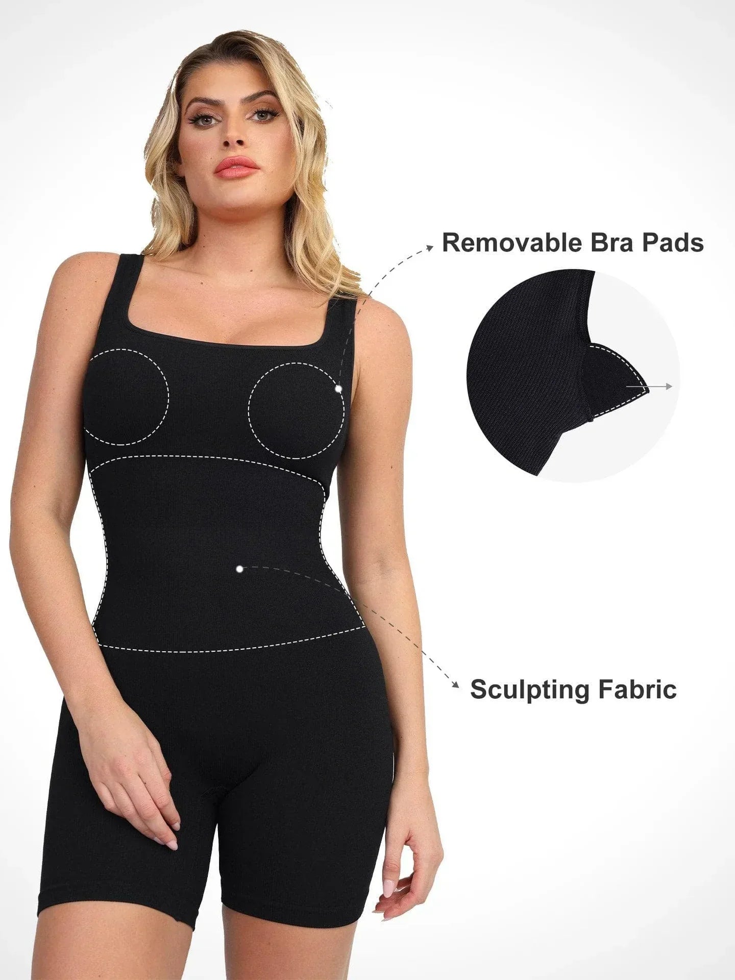 Shapewear Romper for Women – Built-In Support, Comfortable Fit