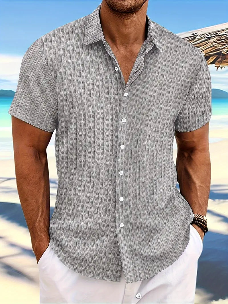 Stylish Striped Shirt – Loose Fit Casual Top for Men