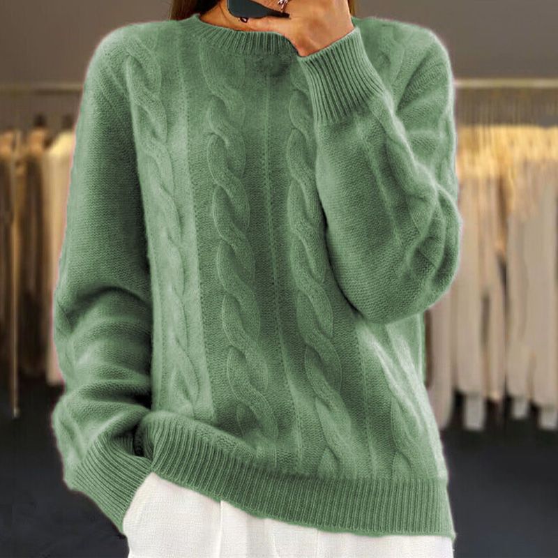 Knitted Sweater Women – Cozy Warm Pullover for Winter