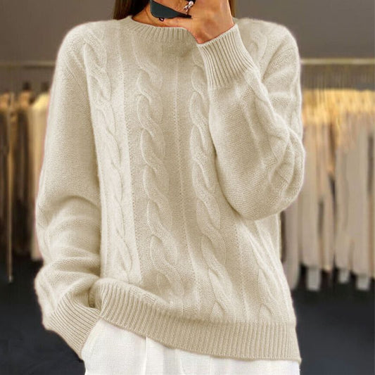 Knitted Sweater Women – Cozy Warm Pullover for Winter