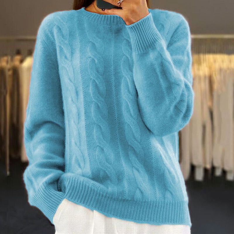 Knitted Sweater Women – Cozy Warm Pullover for Winter