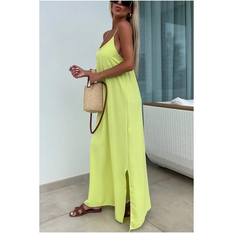 Summer Dress Women – Elegant Lightweight Floral Maxi for Beach