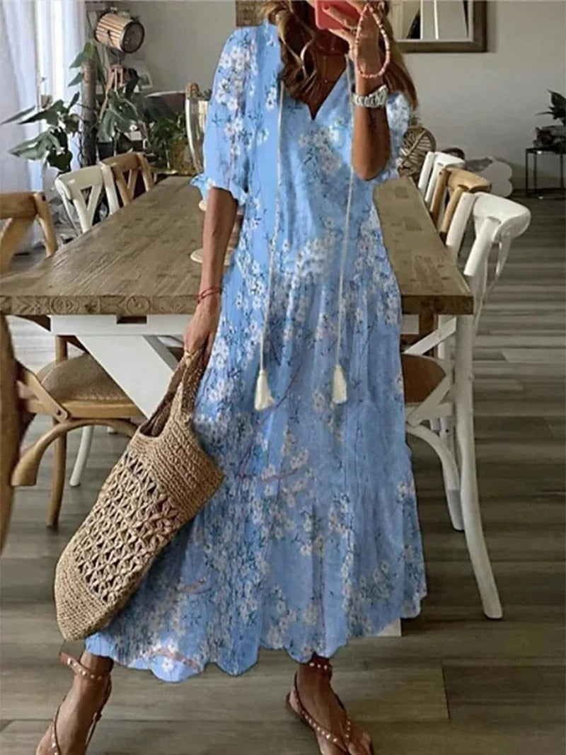 Bohemian Women's Dress – Flowing Maxi Dress for Summer Events