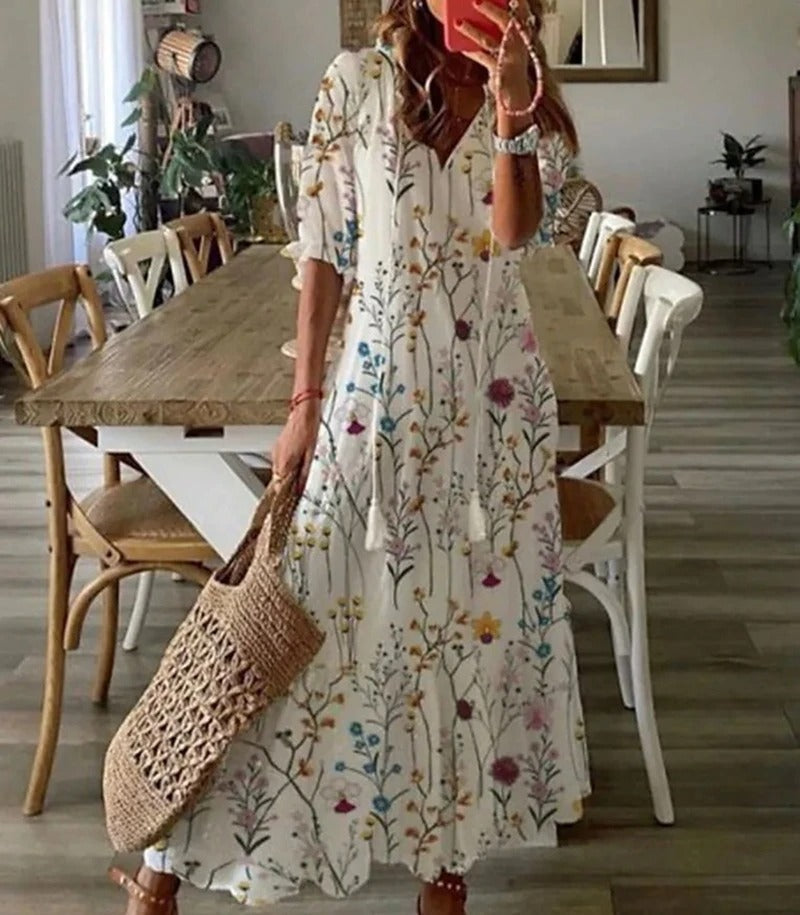 Bohemian Women's Dress – Flowing Maxi Dress for Summer Events