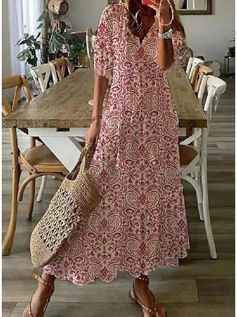 Bohemian Dress for Women – Chic Flowy Maxi Dress for Summer