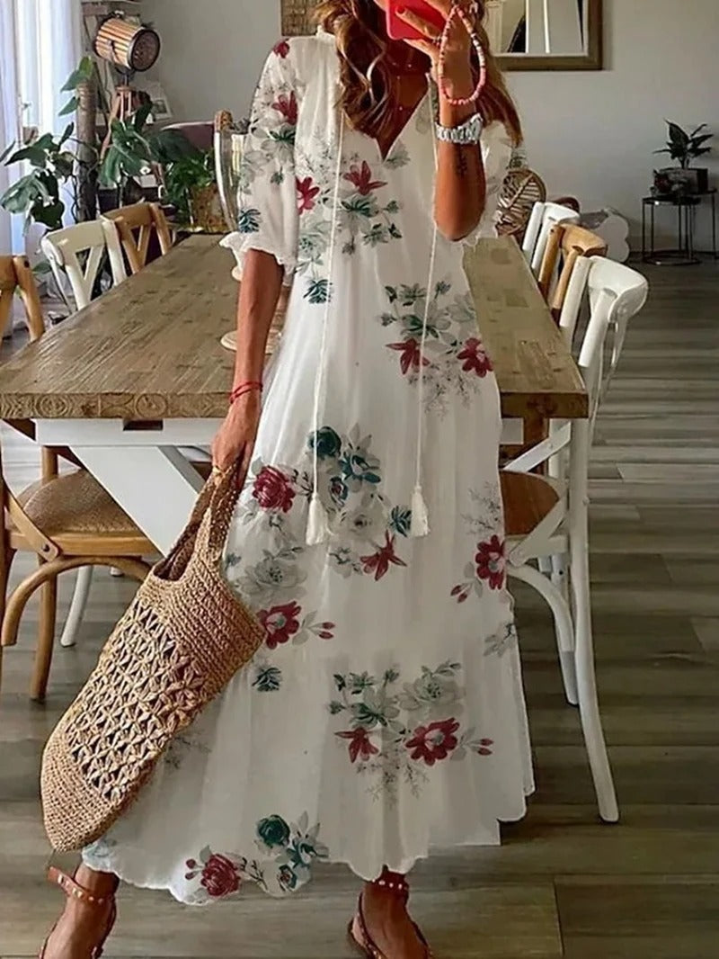 Bohemian Women's Dress – Flowing Maxi Dress for Summer Events