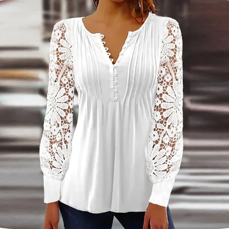 Elegant Long Sleeve Blouse – Chic Women's Top for Any Occasion