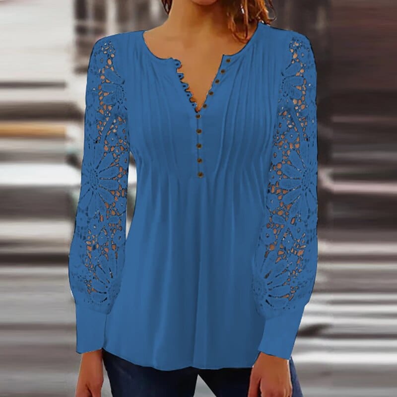 Elegant Long Sleeve Blouse – Chic Women's Top for Any Occasion