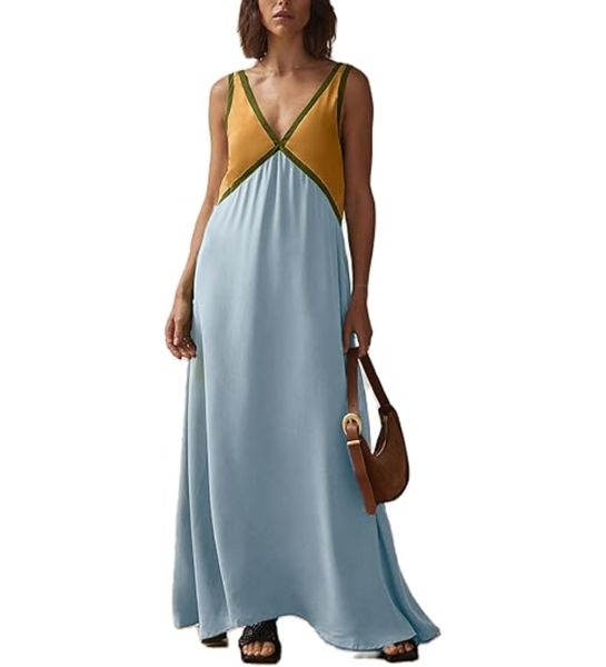 V-Neck Relaxed Dress – Casual Elegant Dress for Women