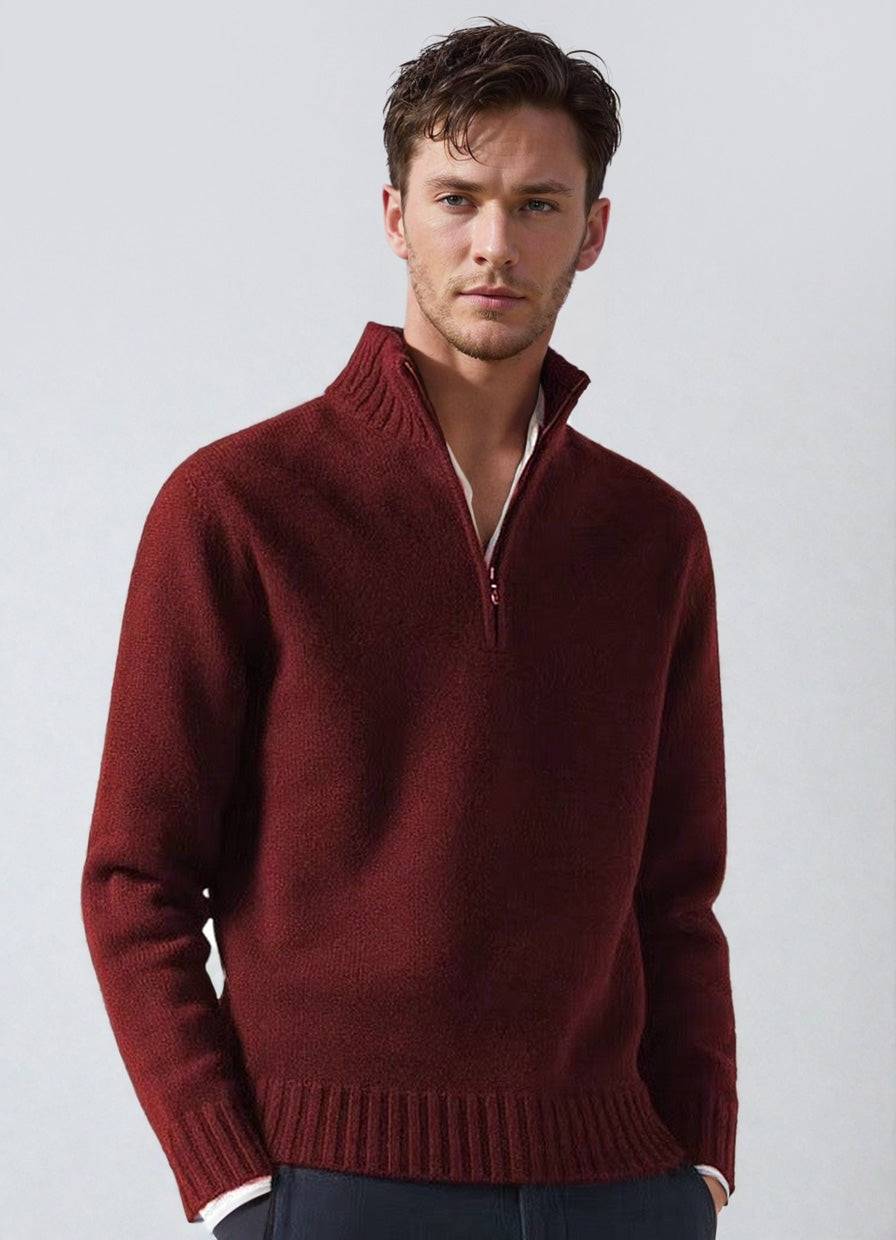 Half Zip Pullover Men – Stylish Lightweight Sweater for Casual Wear